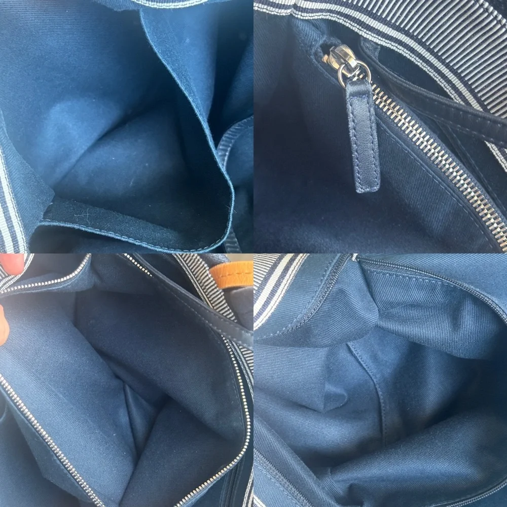 💙Chanel Blue Striped Large Denim Shopper Tote💙 - Picture 13 of 15
